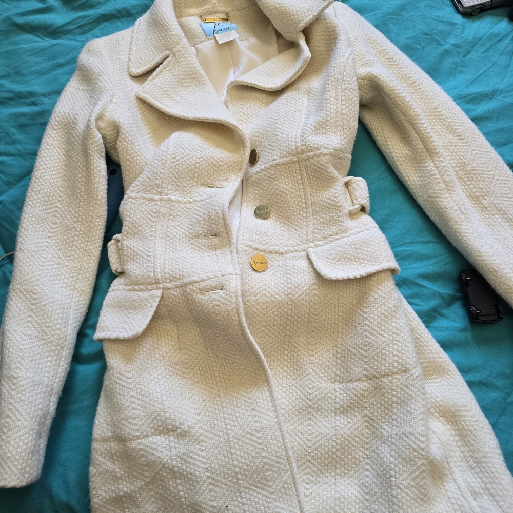 Marciano Textured Cream Trench Coat